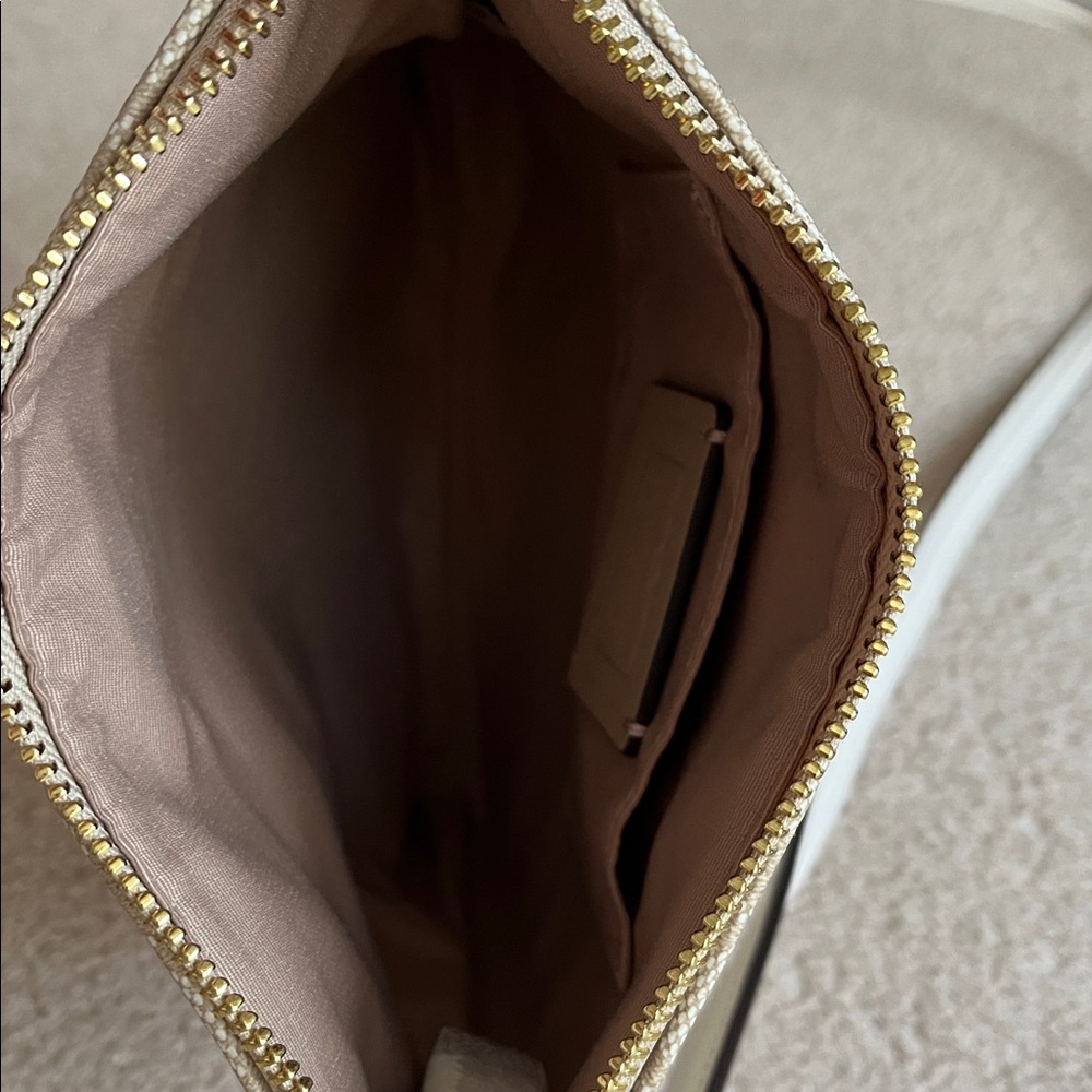 Coach Beige Signature Crossbody Bag - Picture 7 of 10